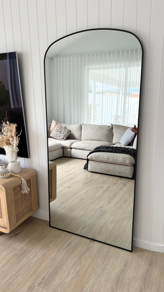 Radius Top Arch Mirror - 190 x 90 cm- Full Length – Vanders Glass