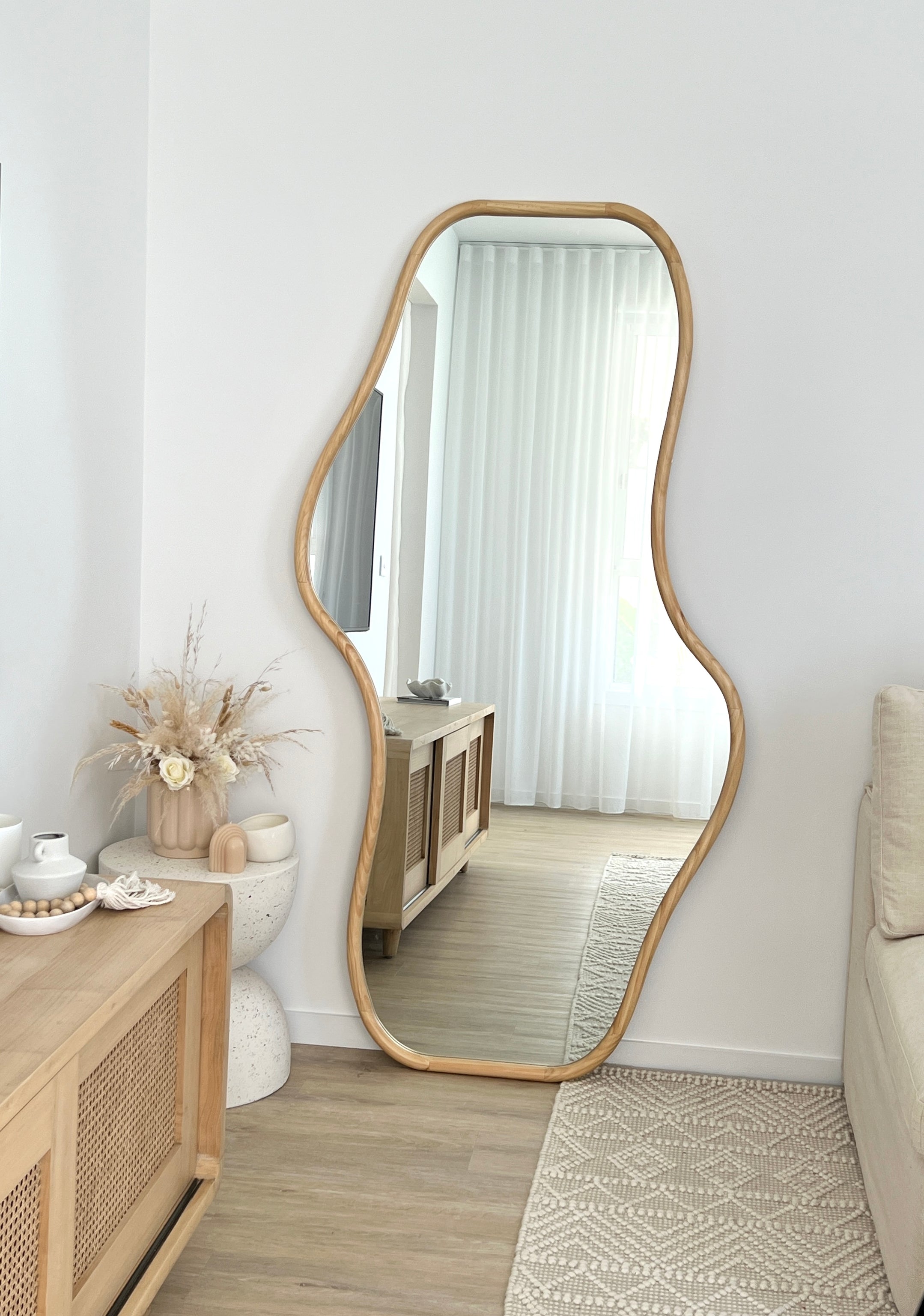 Mirror Ripple Image Ripple Wave Mirror - 180x95cm - Full length – Vanders Glass