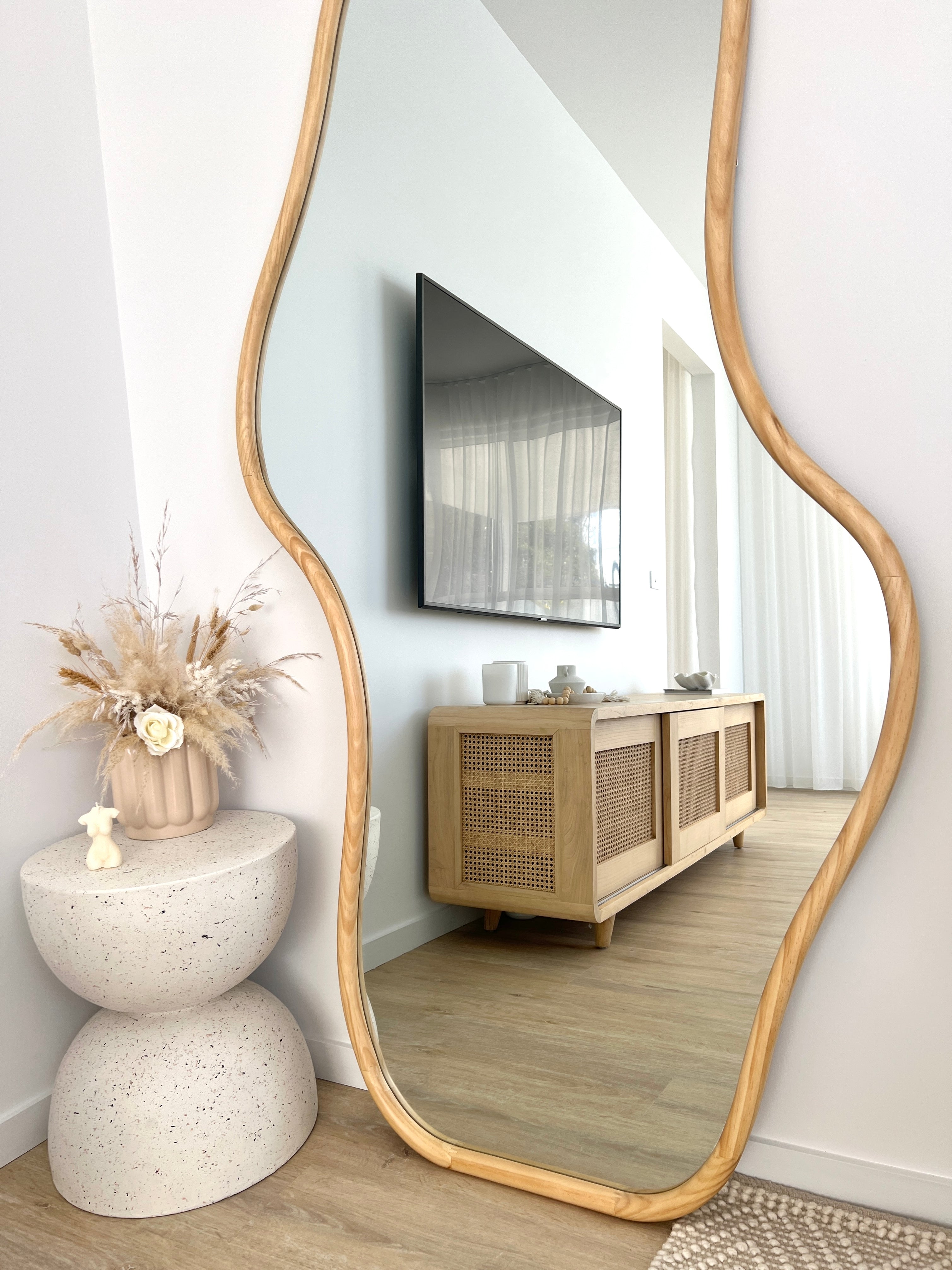 Mirror Ripple Image Ripple Wave Mirror - 180x95cm - Full length – Vanders Glass