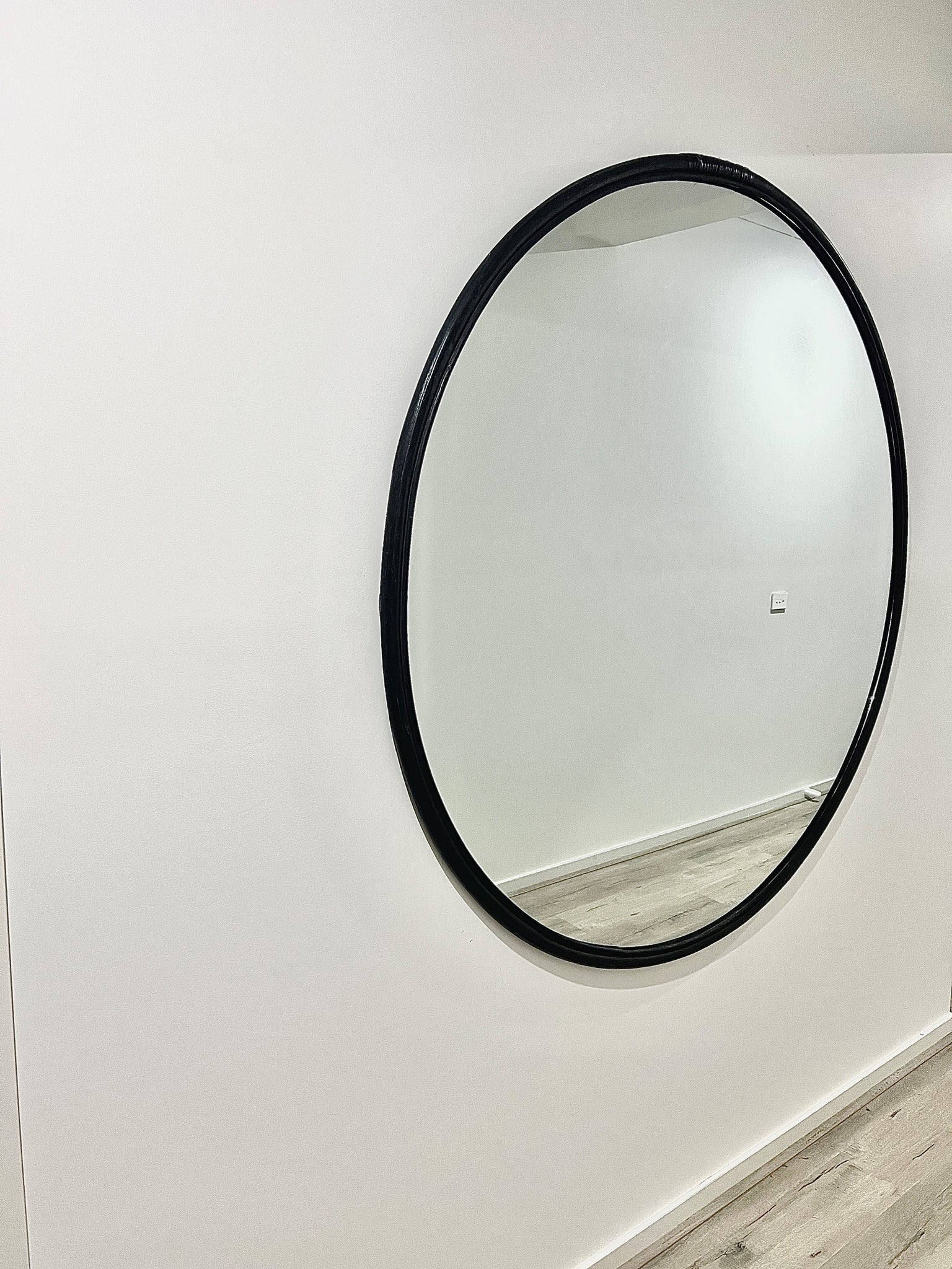 XL Circle Mirrors 150cm Rattan Vanders Glass